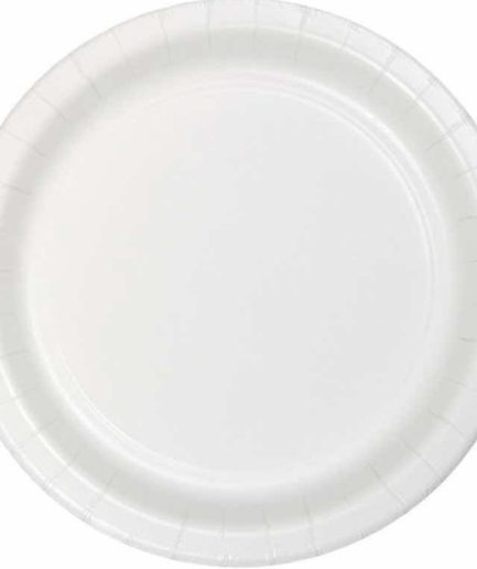 Platos Desechables Color Blanco