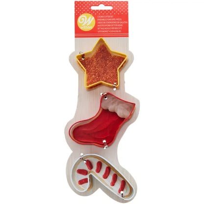 Cortadores para Galletas Estrella Bastón Navidad Wilton