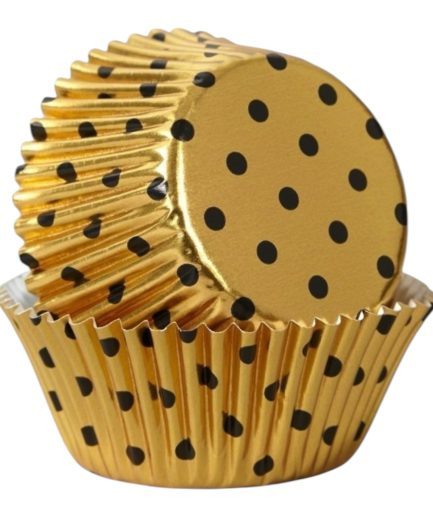 24 Cápsulas Doradas Polka Wilton