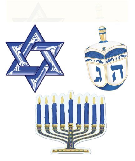 Decoración Jánuca Estrella David Dreidel